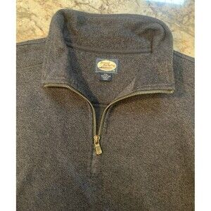 Tommy Bahama Island Gray Sz XXL Men Fleece Sweater 3/4 Zip   Cotton  Heritage